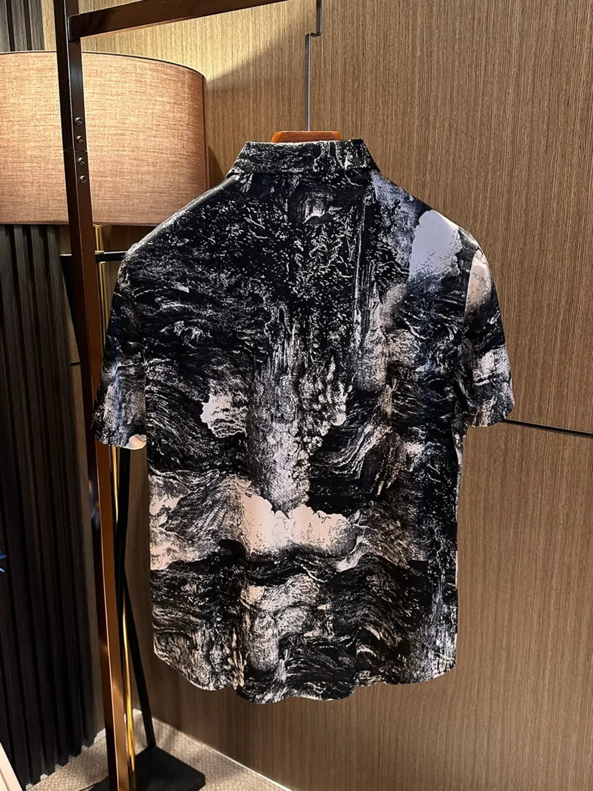 High-end mulberry silk! Summer gentleman's silk casual versatile short-sleeved shirt