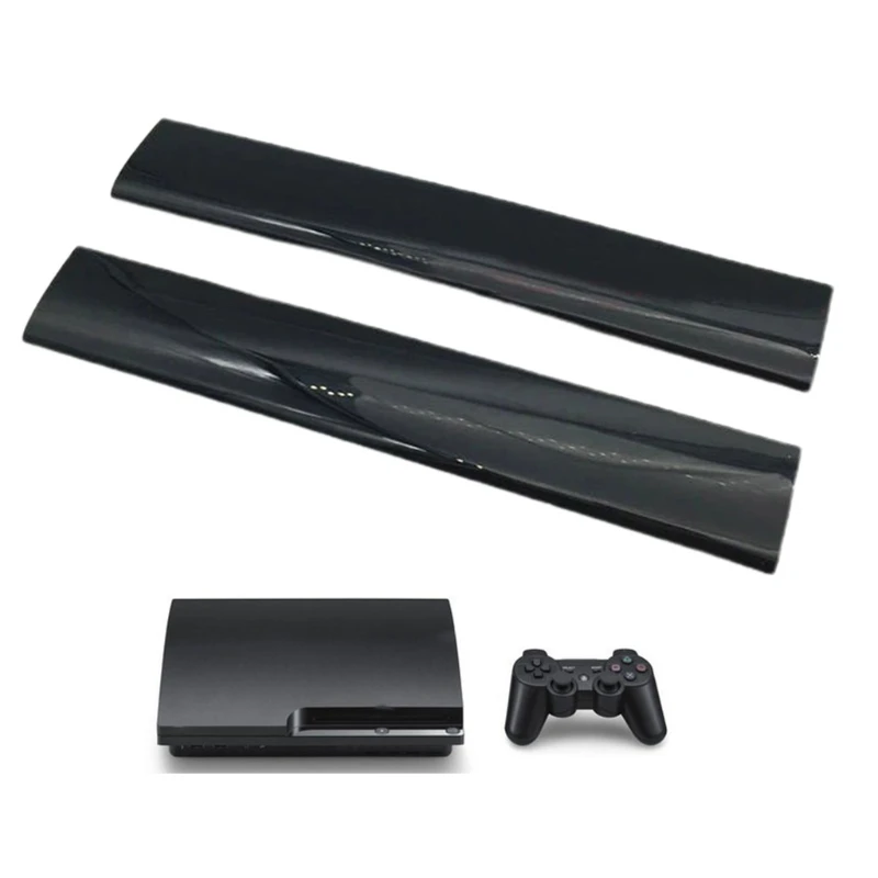 Запасная часть для PS3 SLIM 4000, черная крышка для корпуса, передняя панель для телефона, левая и правая