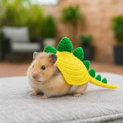 Funny Cartoon Turtle Knitted Sweater Dinosaur Warm Turtle Costume Adjustable Pet Tortoise Clothes Cosplay Event