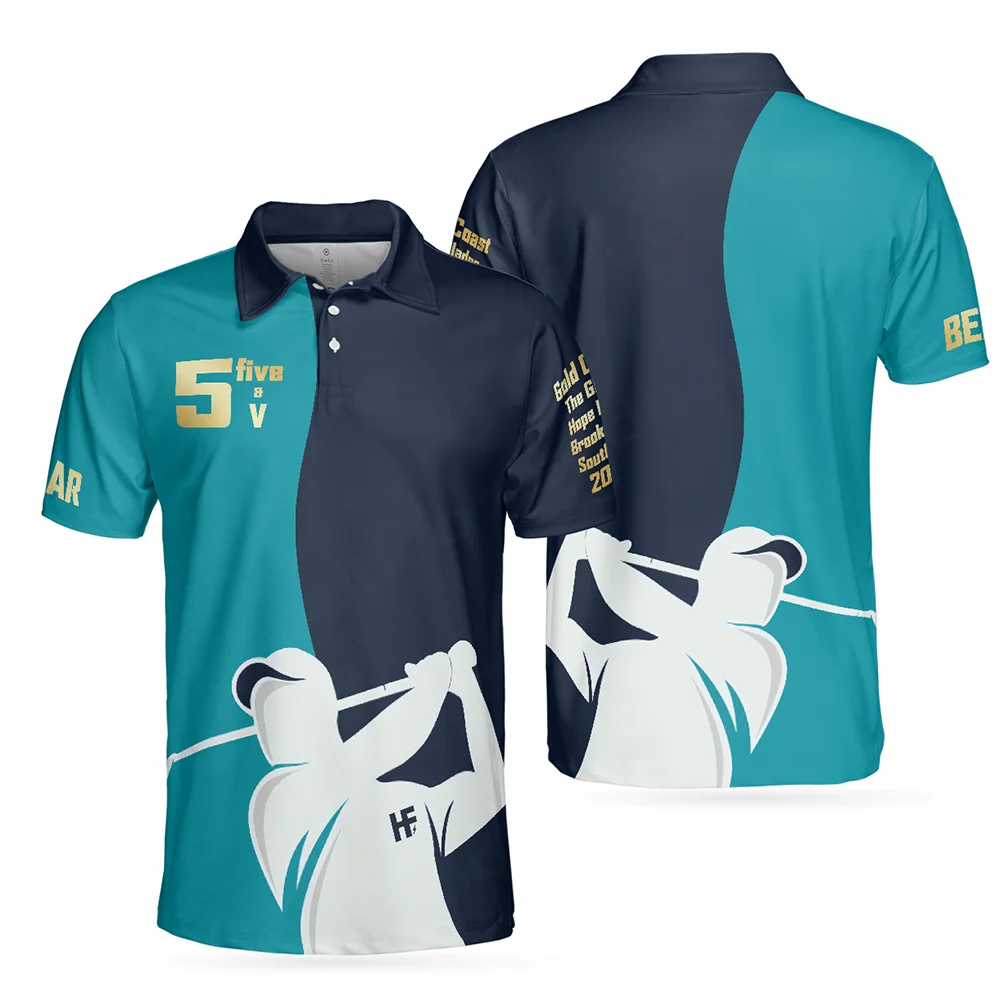 2024 męskie koszulka golfowa modne koszulki Polo klapy z krótkim rękawem sportowe t-shirty letnie szybkoschnący oddychające ubrania