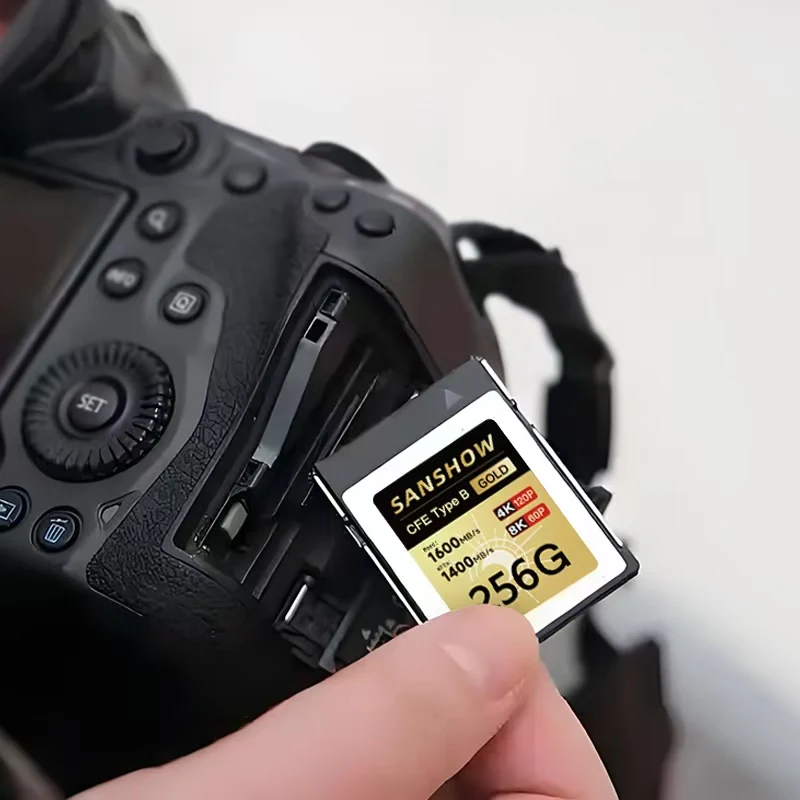 Cartão de memória CFexpress tipo B 500 GB -Ideal para vídeo RAW 4K e 8K, fotografia de alta velocidade e uso profissional - Compatível com