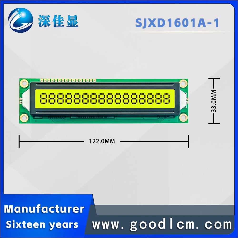 16X1 Lcd Display 16pin 20X4 Lcd Display 1602 Visions Lcd Display 1601 Met I2c Intreface Display lcd 16X2 128X64 Lcd Module