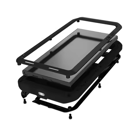 Love Mei Shock Dirt Proof Water Phone Case For Samsung Galaxy S25 S24 S23 S22 S21 FE Ultra Plus Resistant Metal Armor Cover