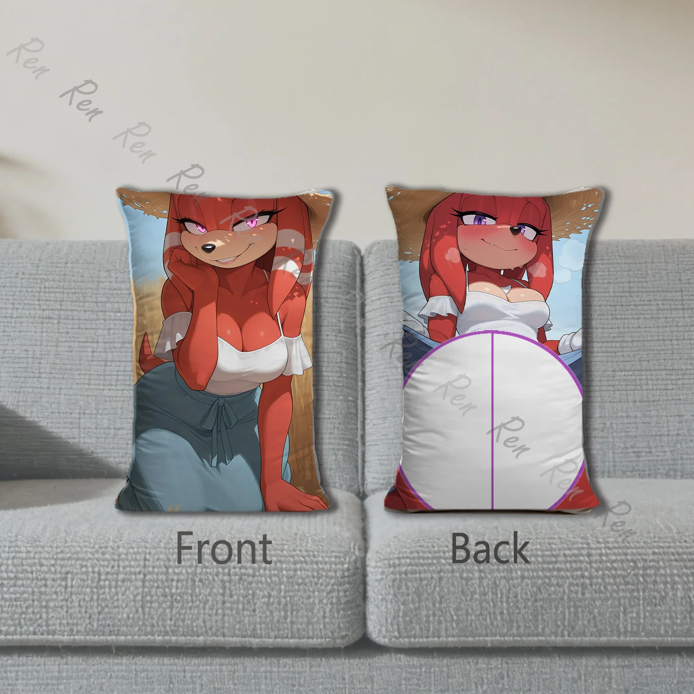 

Наволочка для подушки Dakimakura с аниме-принтом «Пшеничное поле», двусторонняя, 40x60 см