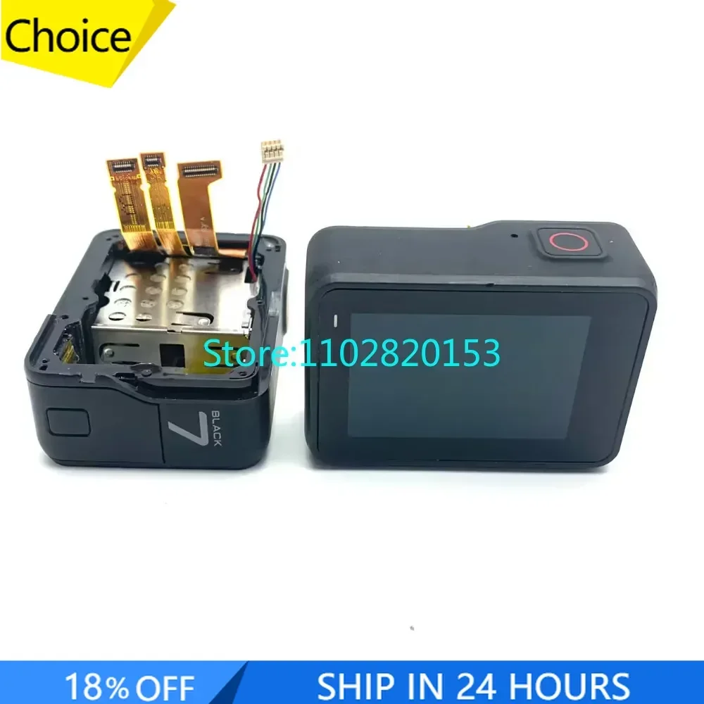 Original Touch LCD Display Screen with Rear Back Frame shutter flex Case Housing for Gopro Hero 7 Black Action Camera Part