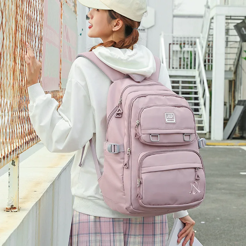 Junior High School Students Backpacks for Girls Shoulder Bags Women Kawaii Bags Casual Large Capacity Travel Backpack