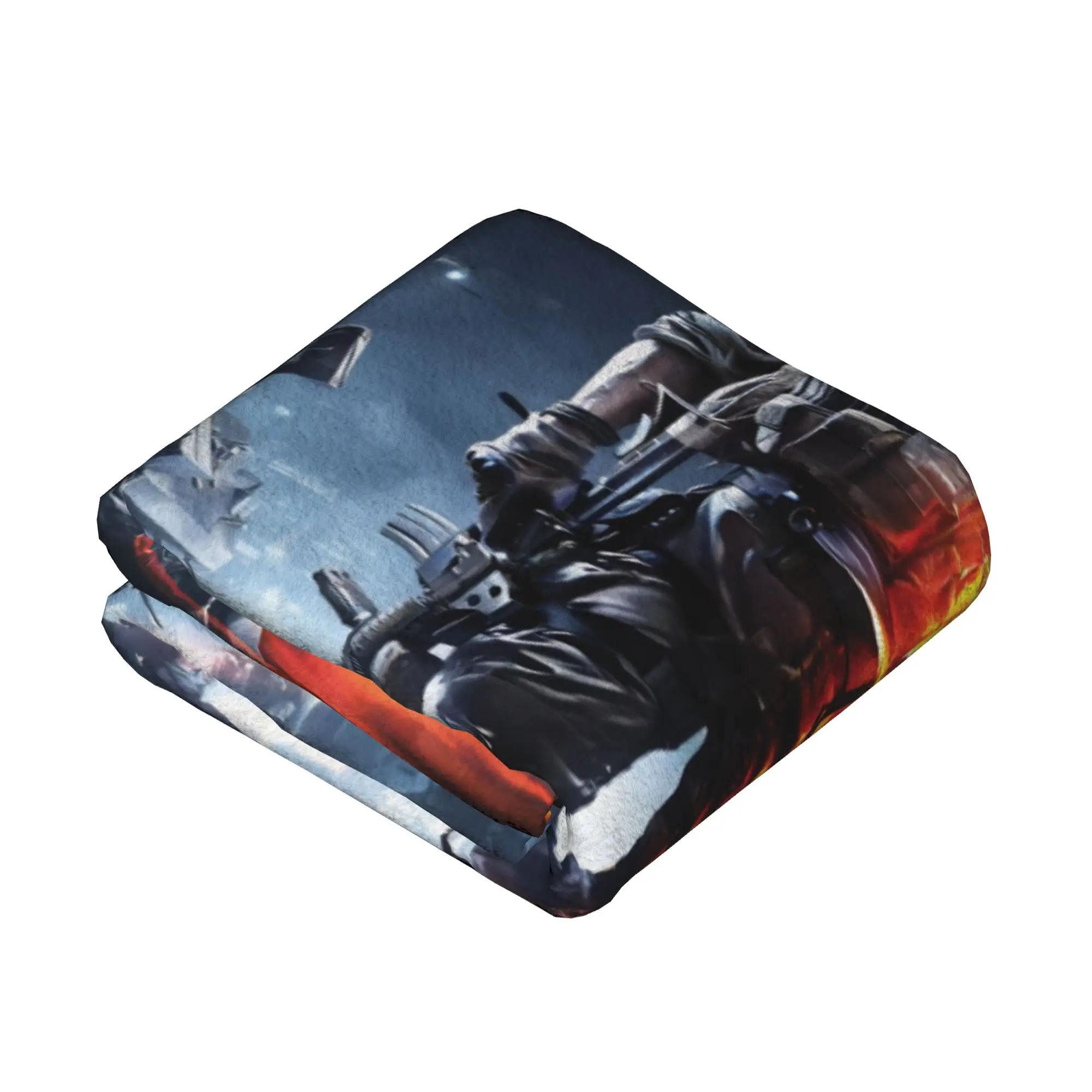 ساحة المعركة فئة الجندي لعبة BF6 الصوف بطانية اطلاق النار رهيبة رمي بطانية للمنزل فندق أريكة 150*125 سنتيمتر خفيفة الوزن #4