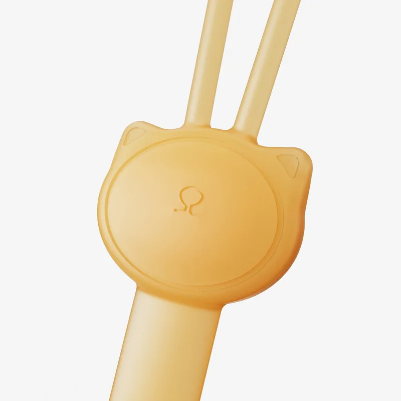 2pcs น่ารักการ์ตูนเด็กทารก Pacifier CLIP Candy สีซิลิโคน Pacifier CHAIN จุกนมหลอก Teething หัวนมสําหรับทารก Feeding