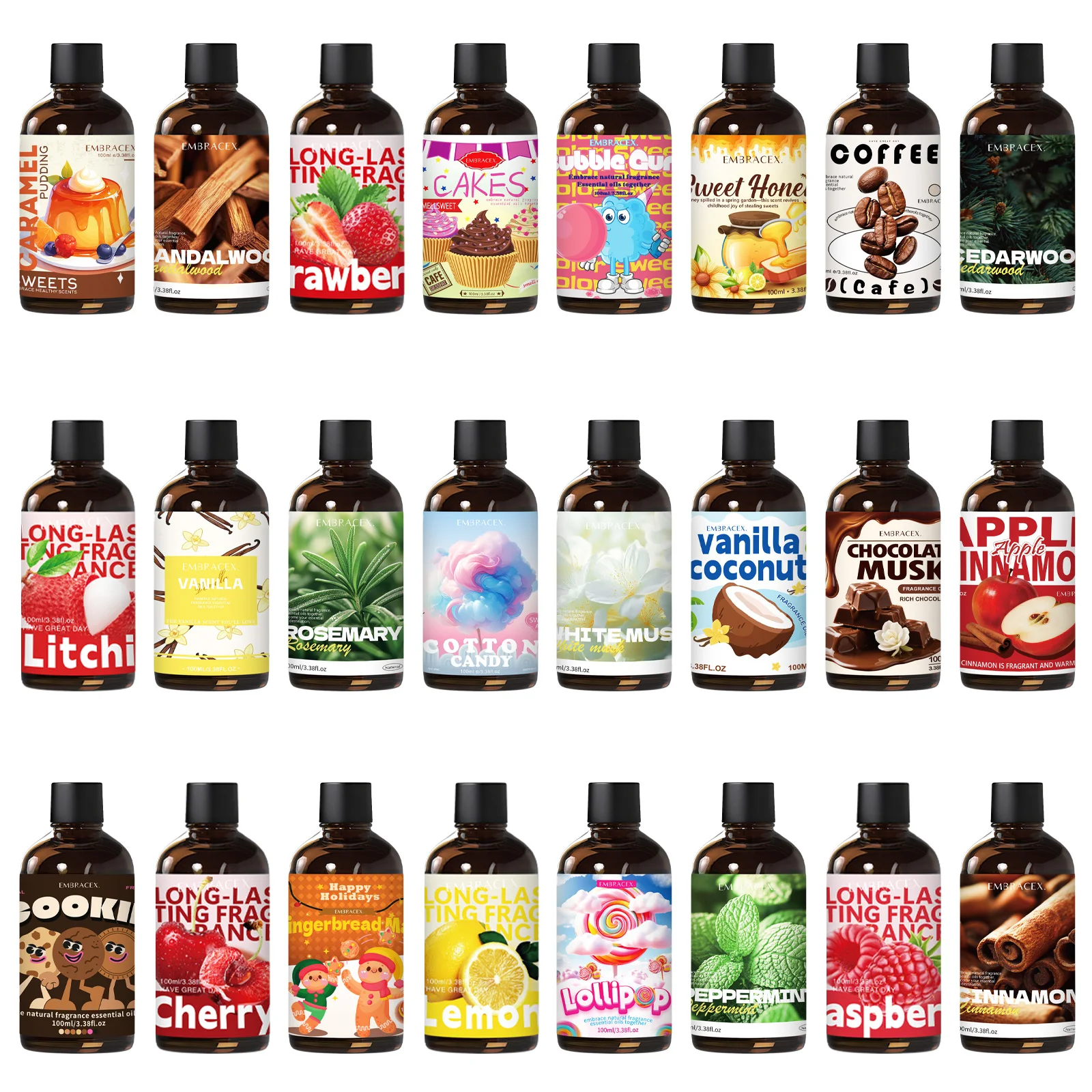 38 Type 100ml Fragrance Oils Diffusers Oils Fragrance Funny Gift Christmas Gift For Women Alcohol-Free
