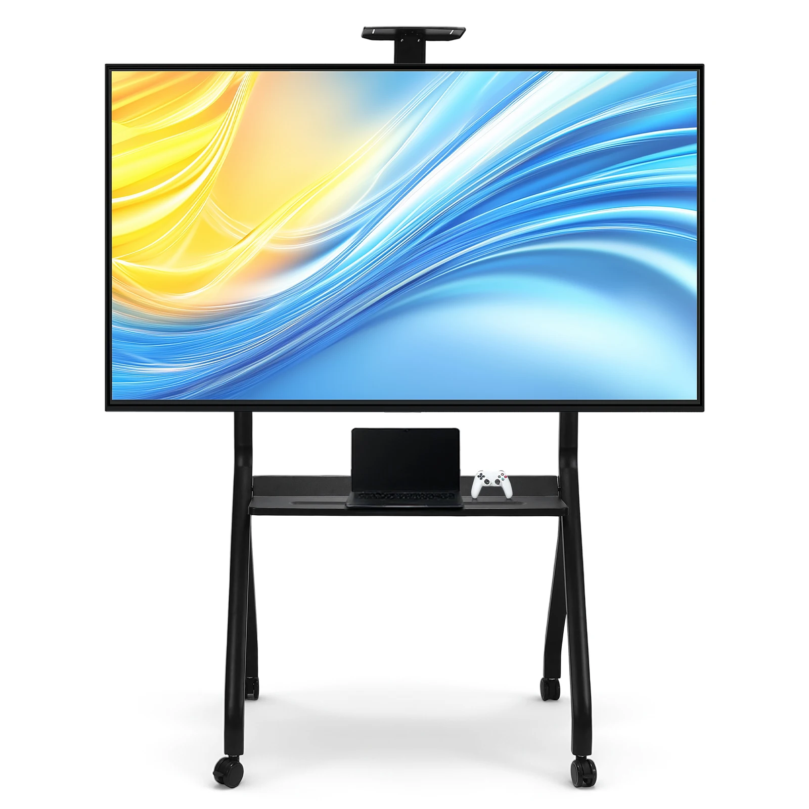 

Mobile TV Display Stand for 42-75in Interactive Whiteboards & TVs Monitors Display Trolley Hold 300LBS for Office Classroom Home