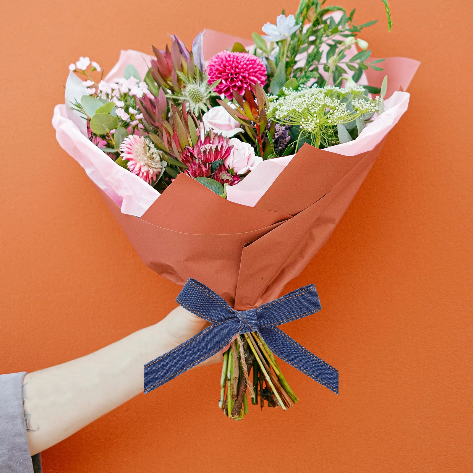 

4pcs 4 Rolls Denim Ribbon Diy Bow Making Craft Sewing Trim For Gift Wrapping Clothes Accessories Packaging Ribbon Decor