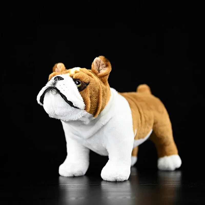 

Simulation Bulldog Plush Toy High Quality Bull Terrier Plushie Dogs Soft Stuffed Animals Doll Cute Gift