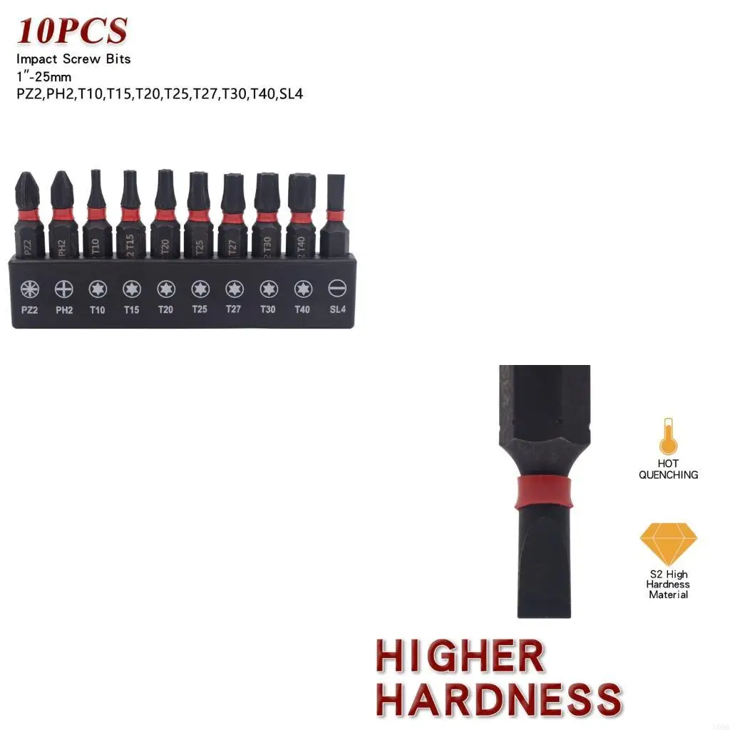 

Multipurpose Steel Tamper Resistant Torxes Driver Set 10Pcs Ergonomic Design Enhances Durability For Mechanics Tool