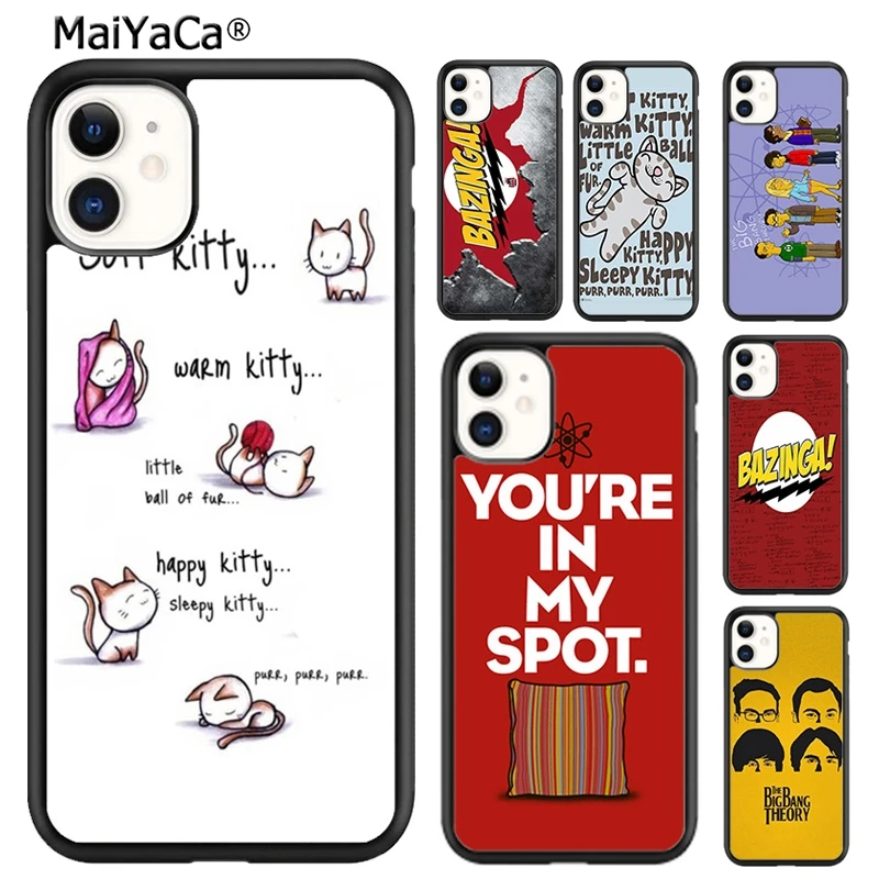 MaiYaCa Cats Soft Kitty Song The Big Bang Theory Phone Case For iPhone 16 15 14 plus XR XS 11 12 13 pro max coque