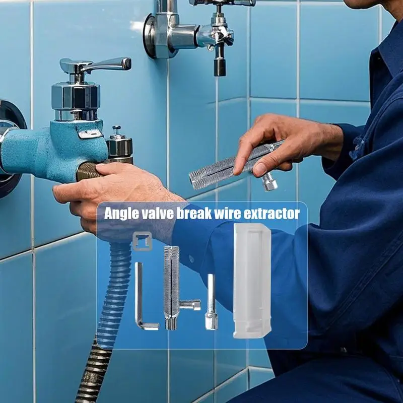 Water Pipe Broken Wire Extractor Faucet Water Pipe Screw Extractor Labor-Saving Remover Tools For Using At Home Or Out For