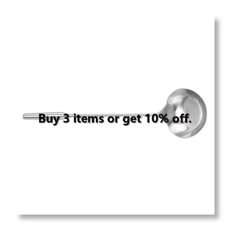 ✼Soup Ladle, Wok Spatula,the Longer Handle Shovel Spoon Rustproof, Heat Resistance, Integral Forming Durable Stainless