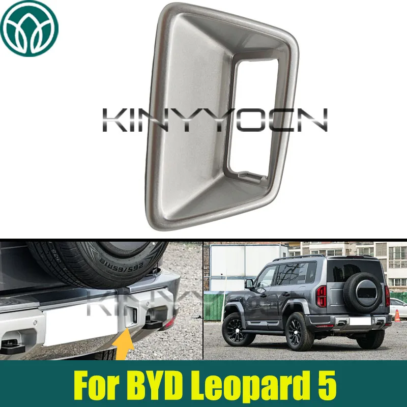 

Car Rear Bumper License Plate Light Base For BYD Leopard 5 Rear Bumper License Cover Trim