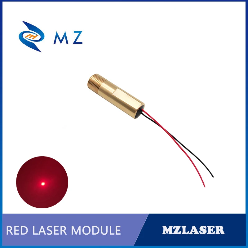 High Quality Red Dot Laser Diode Module D12mm 638nm 50mw Glass Lens Industrial Grade