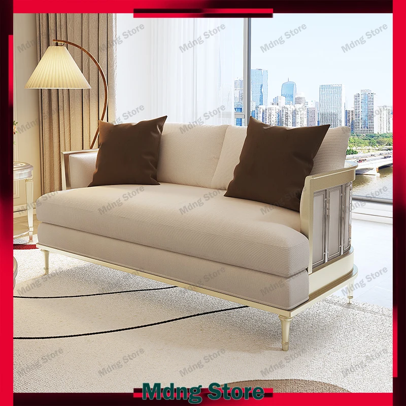 

Leather Double Sofa Apartment Luxury Adults Large Nordic Sofa Gaming Cushion Relaxing Sedie Da Soggiorno House Accessories