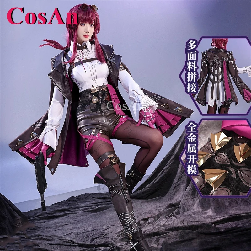 

CosAn Anime Game Honkai: Star Rail Kafka Cosplay Costumes Gorgeous Sweet Combat Uniform Halloween Carnival Role Play Clothing