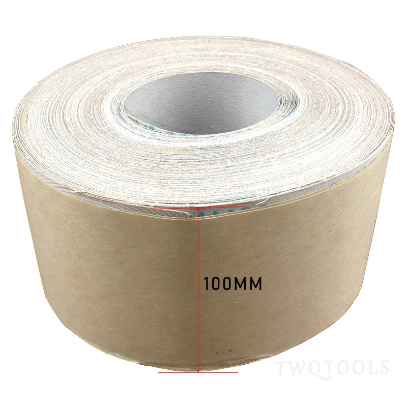 1/5/10 Meter Long Continuous Sand Paper Roll Aluminum Oxide Abrasive Emery Cloth Sandpaper 100mm Width 120 180 240 400 600 Grit