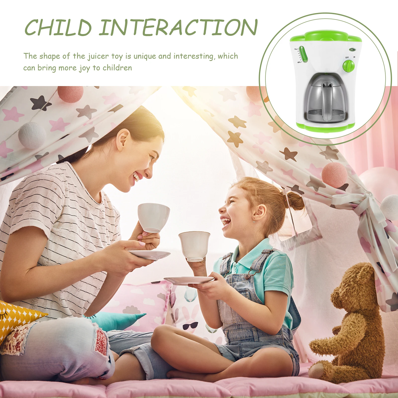 เฟอร์นิเจอร์ เครื่องชงกาแฟจําลอง เครื่องจักรเด็กวัยหัดเดิน Little Abs Mini Children