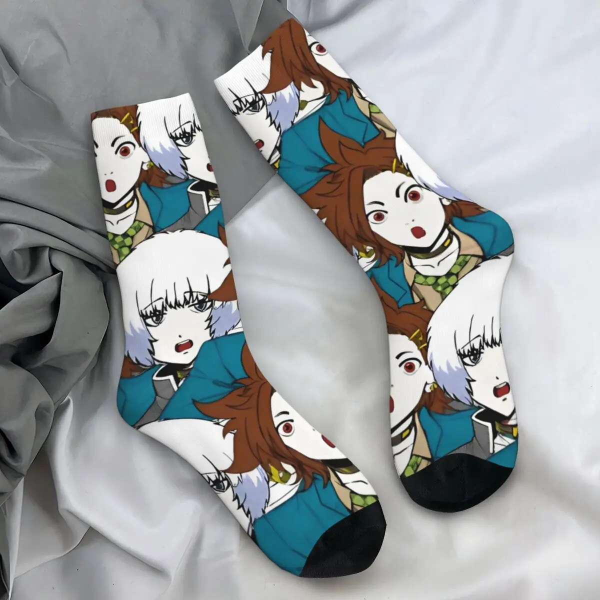 Joe TazunaRanmaru Kageyama Your Turn To Die Socks YTTD Game Fashion Stockings Spring Non-Slip Women Men Socks Outdoor Socks