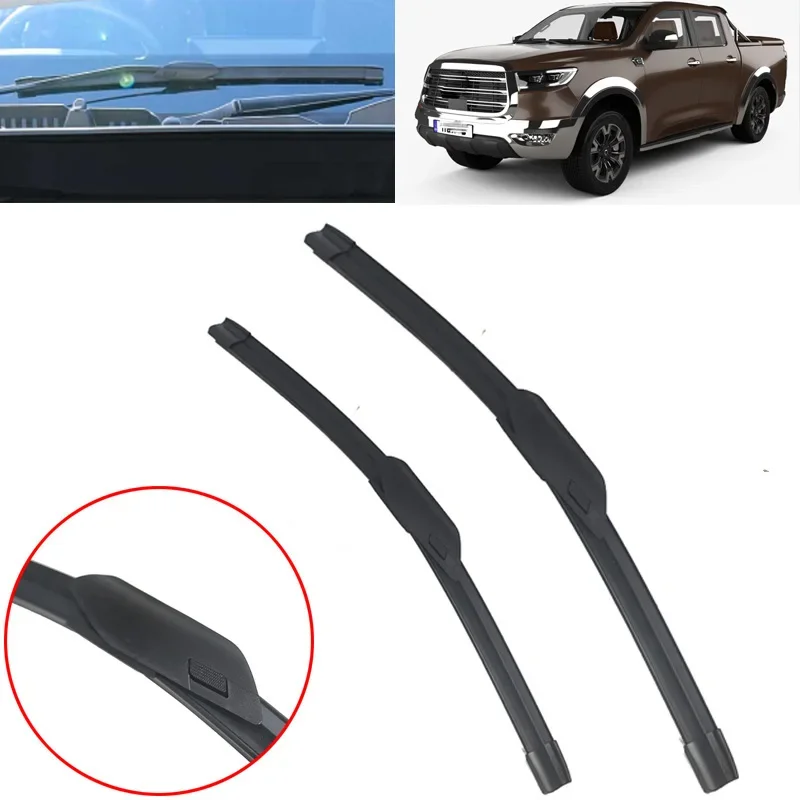

Car Front Windshield Wiper Blade For GWM Poer Great Wall Pao P Series Cannon Ute Ruman and Sucan 2019 - 2022 Windscreen Blades