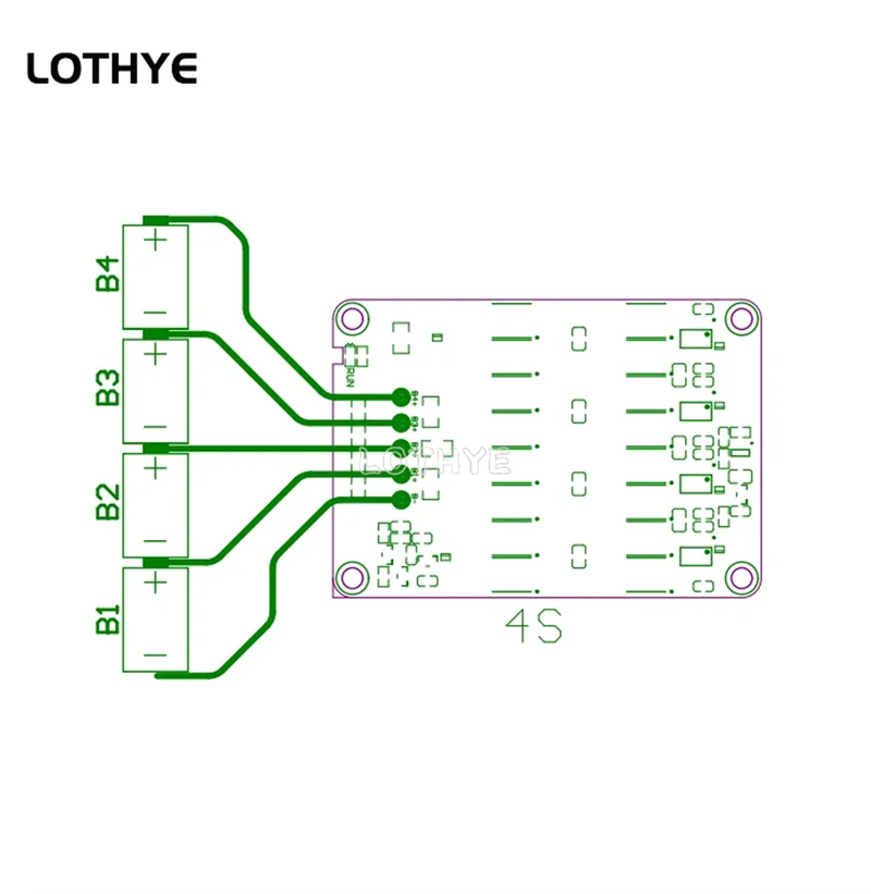 LOTHYE 3S 4S Active Equalizer Balancer Board 5A Lithium-Batterie Li-Ion Lipo Lifepo4 LTO Batterie Energie Kondensator BMS – Detail 7