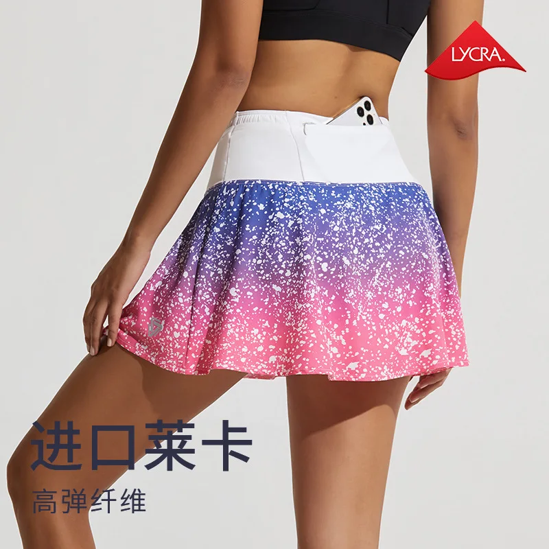 

Star Gradient Sport Skort Running Training Shorts Quick Dry Tennis Skirt with Shorts for Women Badminton Golf Wear 2024 Yoga