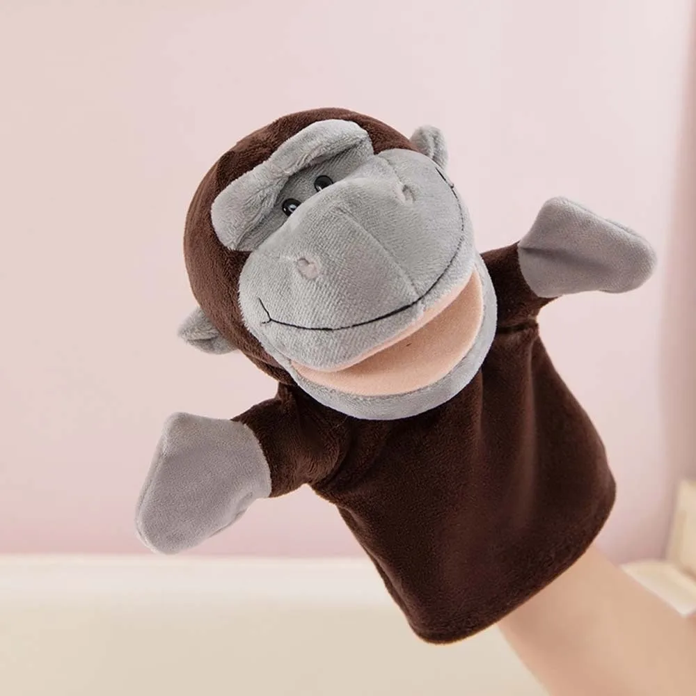 Spiel Puppe Stofftier Handpuppe Interaktive Nette Plüsch Hand Puppe Cartoon Kuh Beschwichtigen Puppen Frühe Bildung