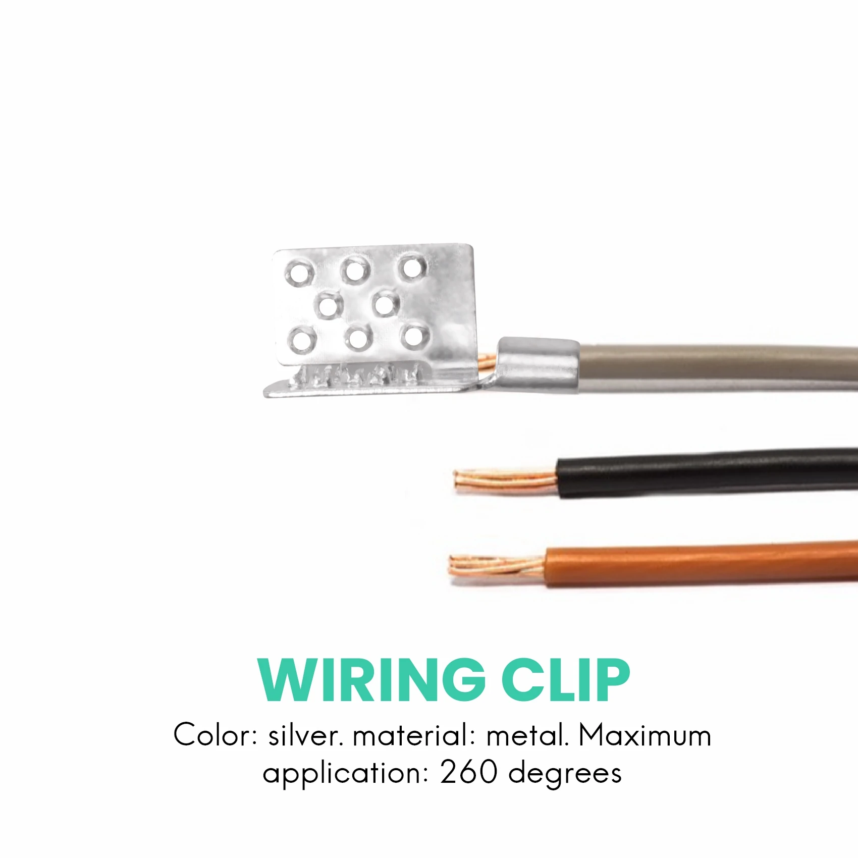 ACKOR 80 stuks Carbon Thermische Film Klem Connector, Warme Vloer Verkoperd Zilver Clip Accessoires, Vloerverwarming Film Klem