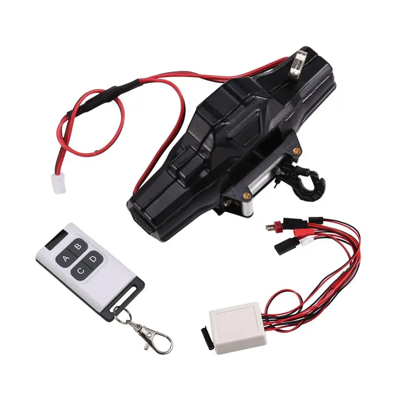 ODIES-cabrestante simulado de doble Motor construcción de Metal para coches trepadores RC a escala 1/10 1/8 Axial SCX10