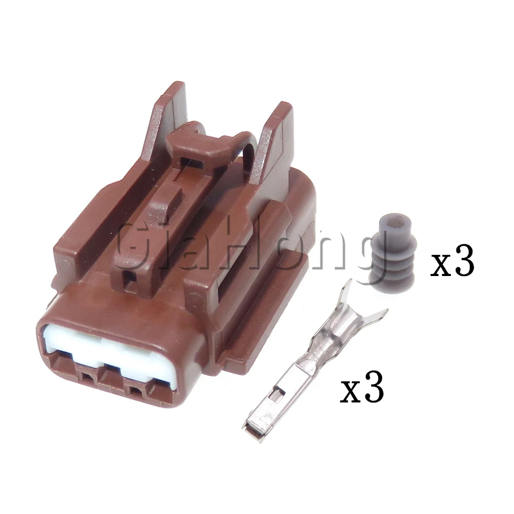 1 Set 3 Ways AC Assembly Car Waterproof Socket for Nissan Horn Buzzer 7183-7771-80 7282-7771-80 Auto Wire Harness Connector