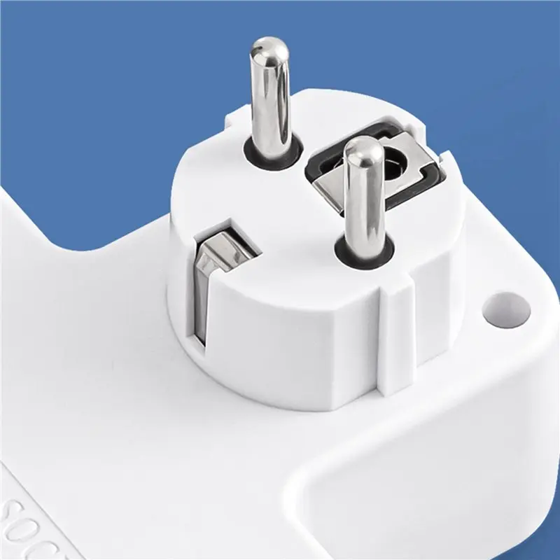 AFOURT-2X EU Plug Outlet 4 Sockets Electrical Socket No Extension Cord With USB Type-C Ports Two Specifications
