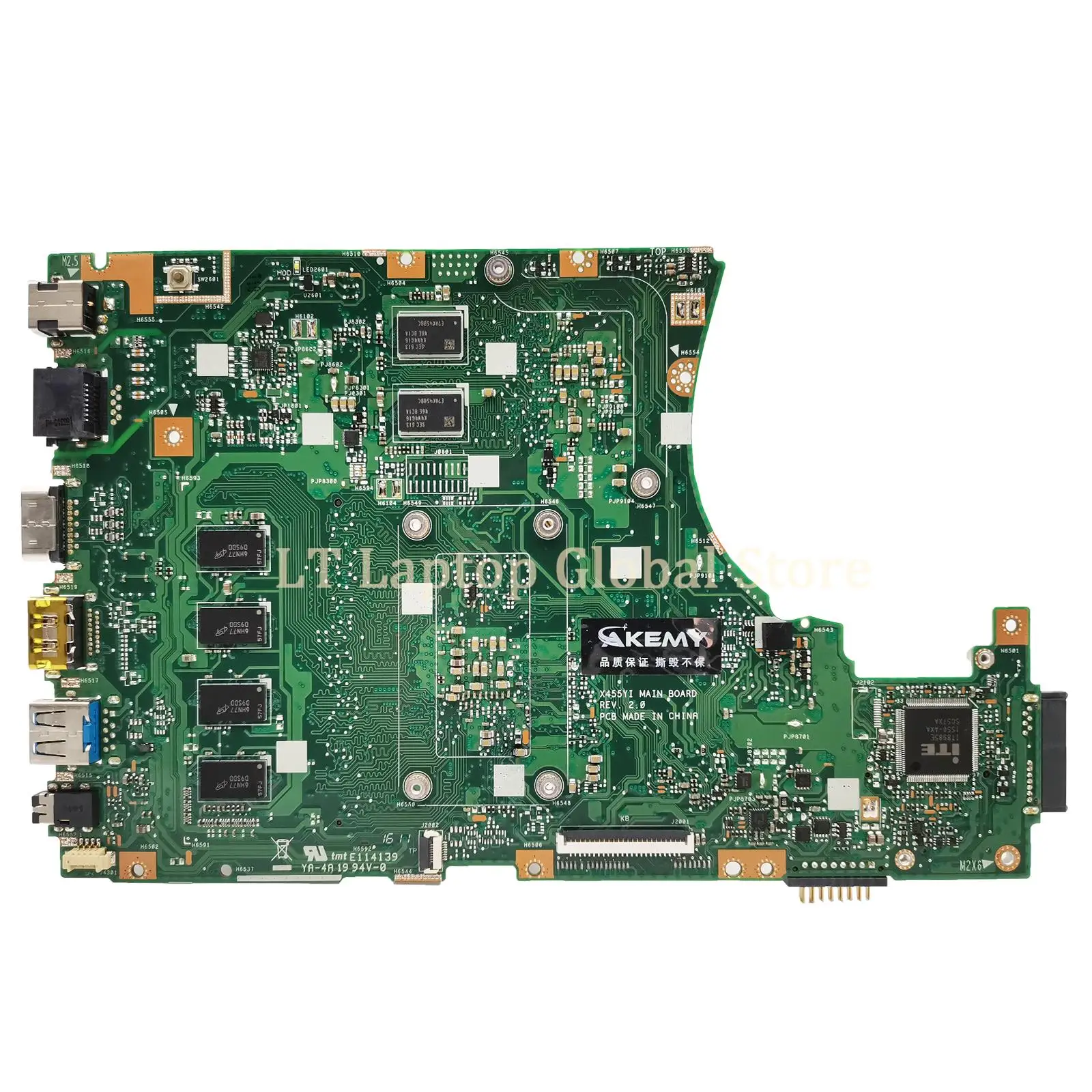 Notebook K455Y Mainboard UNTUK ASUS X455YI R454Y R455Y X455Y X455YA F455Y A455Y Motherboard Laptop AMD CPU 4GB-RAM