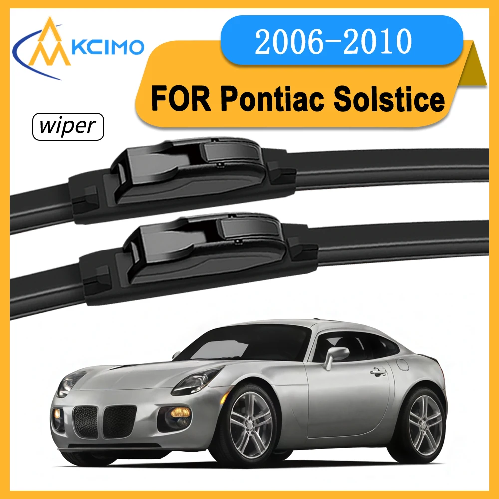 Juego completo de limpiaparabrisas delanteros para conductor y pasajero, para Pontiac Solstice 2006-2010, limpiaparabrisas de alto rendimiento y silenciosos