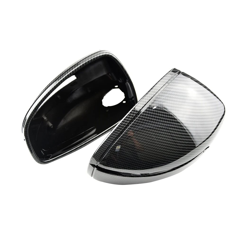 Side Mirror Caps For Audi TT TTS TT RS 8J MK2 07-14, R8 42 07-15 Replacement style Carbon pattern Mirror Cover Covers