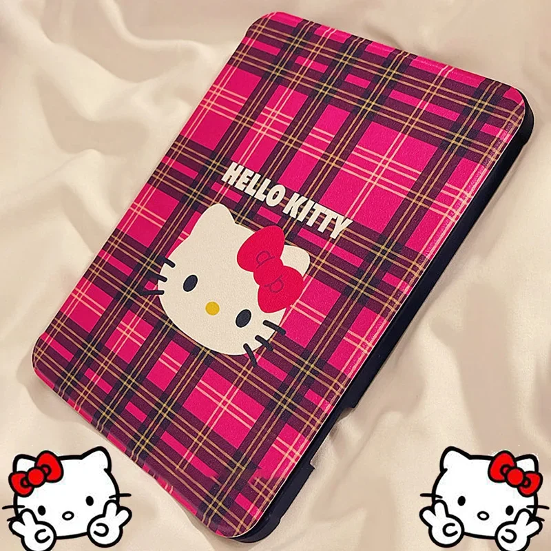 Sanrio Hello Kittys Ipad Case Cute Cartoon 2022 Pen Slot Anti Bending Air4 5 Mini6 Anti Drop 10.2 9.7 Inch IPad Covers Girl Gift