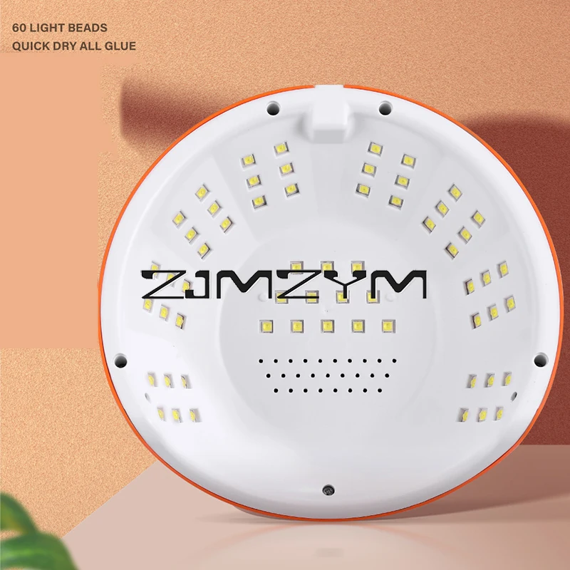 Lâmpada de unha LED UV profissional com suporte do telefone, Secador de gel polonês, Lâmpada de cura com sensor automático, alta potência, 360W