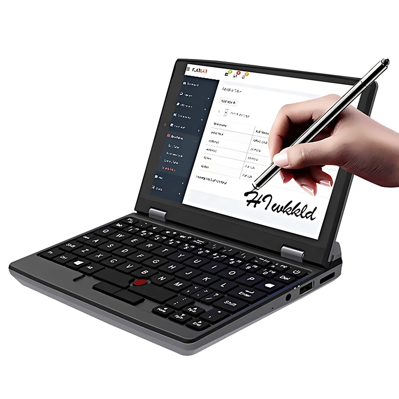 

A7 Small Laptop 7 Inch HD IPS Touch Screen Handheld Computer 12GB RAM Celeron J4115 Quad Core Windows 11 Pocket PC Mini Laptop
