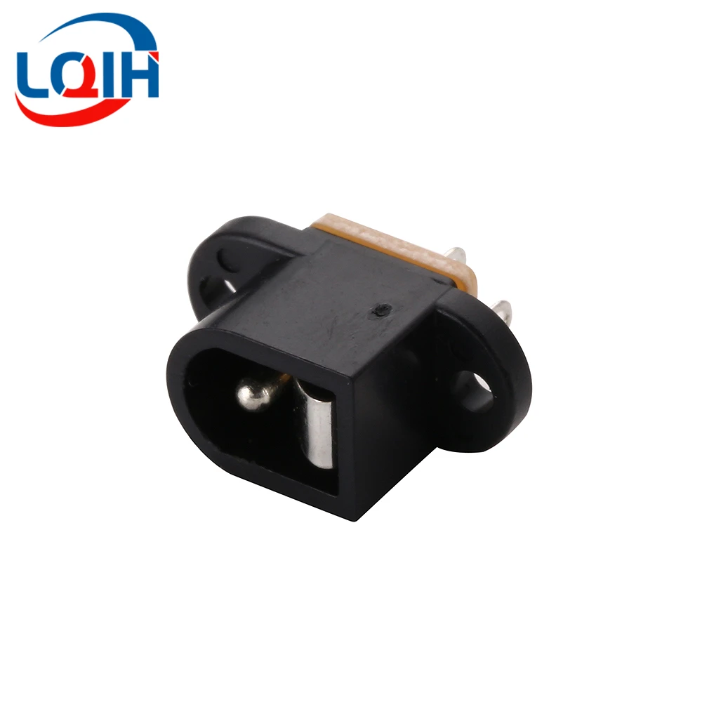 10Pcs DC-016 5.5x2.1mm DC Power Female Socket Supply Connector 5.5*2.1mm 3 Pin Panel Mount Jack Plug Adapter Connectors