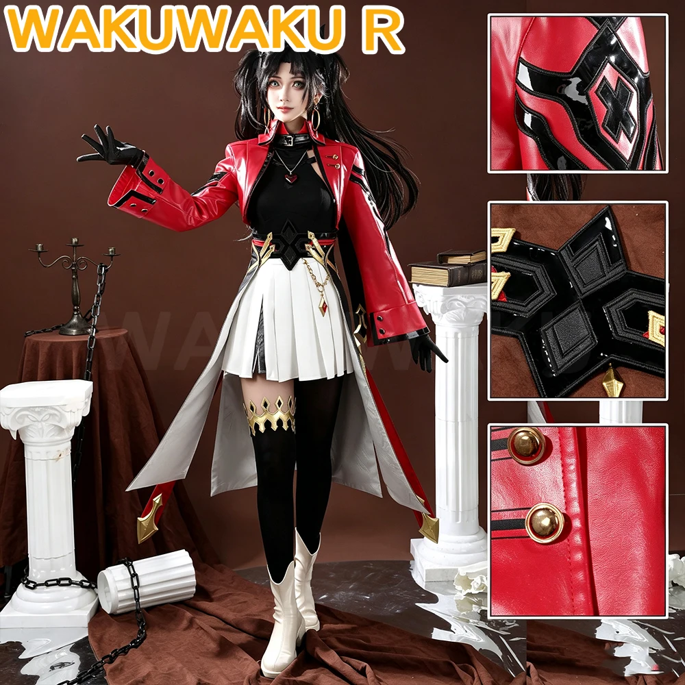 EN STOCK Costume de cosplay Rin Tohsaka du jeu Honkai: Star Rail× Fate【XS-2XL】WakuWaku-R HSR Costume pour femme Rin Tohsaka Cosplay Grande taille