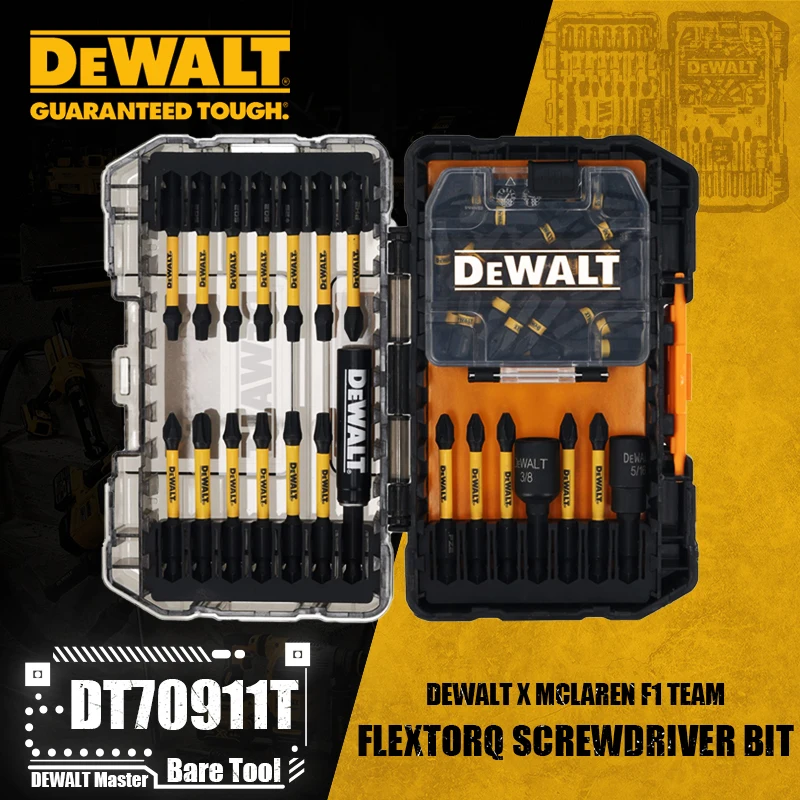 dewalt-dt70911t-dewalt-x-mclaren-f1チーム-51ピース-flextorqドライバービットセット-スペシャルエディション電動工具アクセサリー