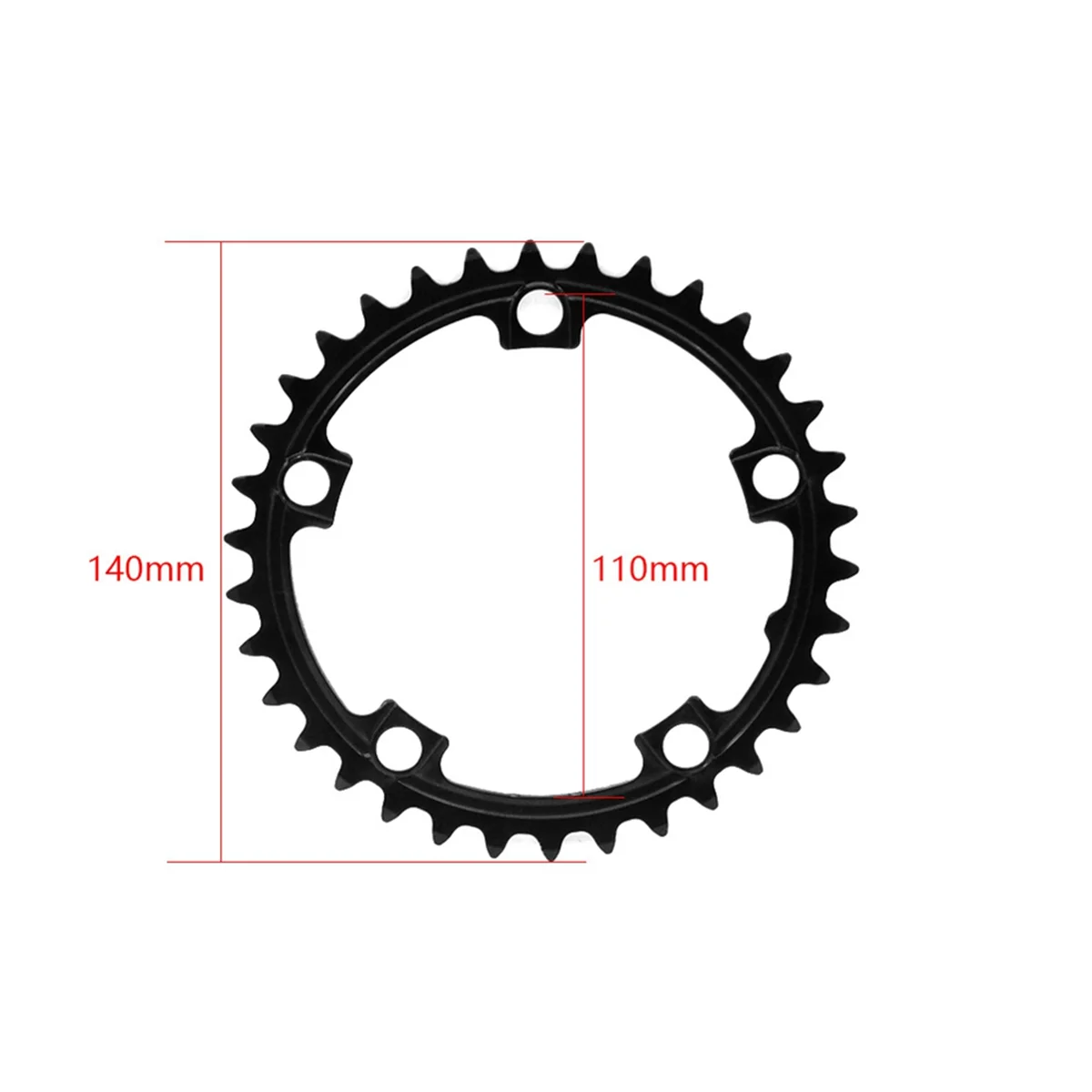 Accesorios de rueda de anillo de cadena de bicicleta eléctrica 34T para Tongsheng TSDZ2 TSDZ-2B Motor de accionamiento medio F