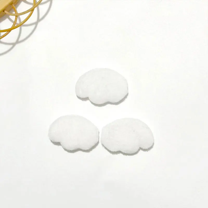 100 Stück 3cm Doppelseitige Filz-Engelsflügel, Gepolsterte Applikationen für DIY-Bastelbedarf, Puppen-Haarspangen & Dekorationszubehör – Detail 5