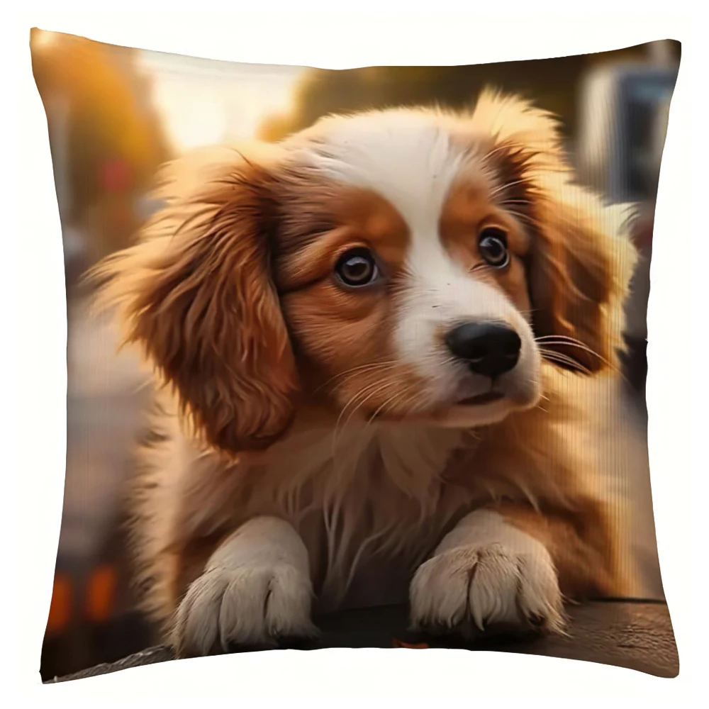 Poszewka na poduszkę Cute Dog Poszewka na poduszkę do salonu Sypialnia Sofa Poszewka na poduszkę samochodową — zdjęcie 6