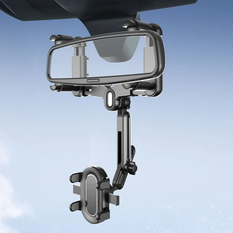 Car Phone Holder, Retractable & Foldable AR Navigation Mount, Trip Recorder, Dedicated Rotating Phone Holder For Vehicles