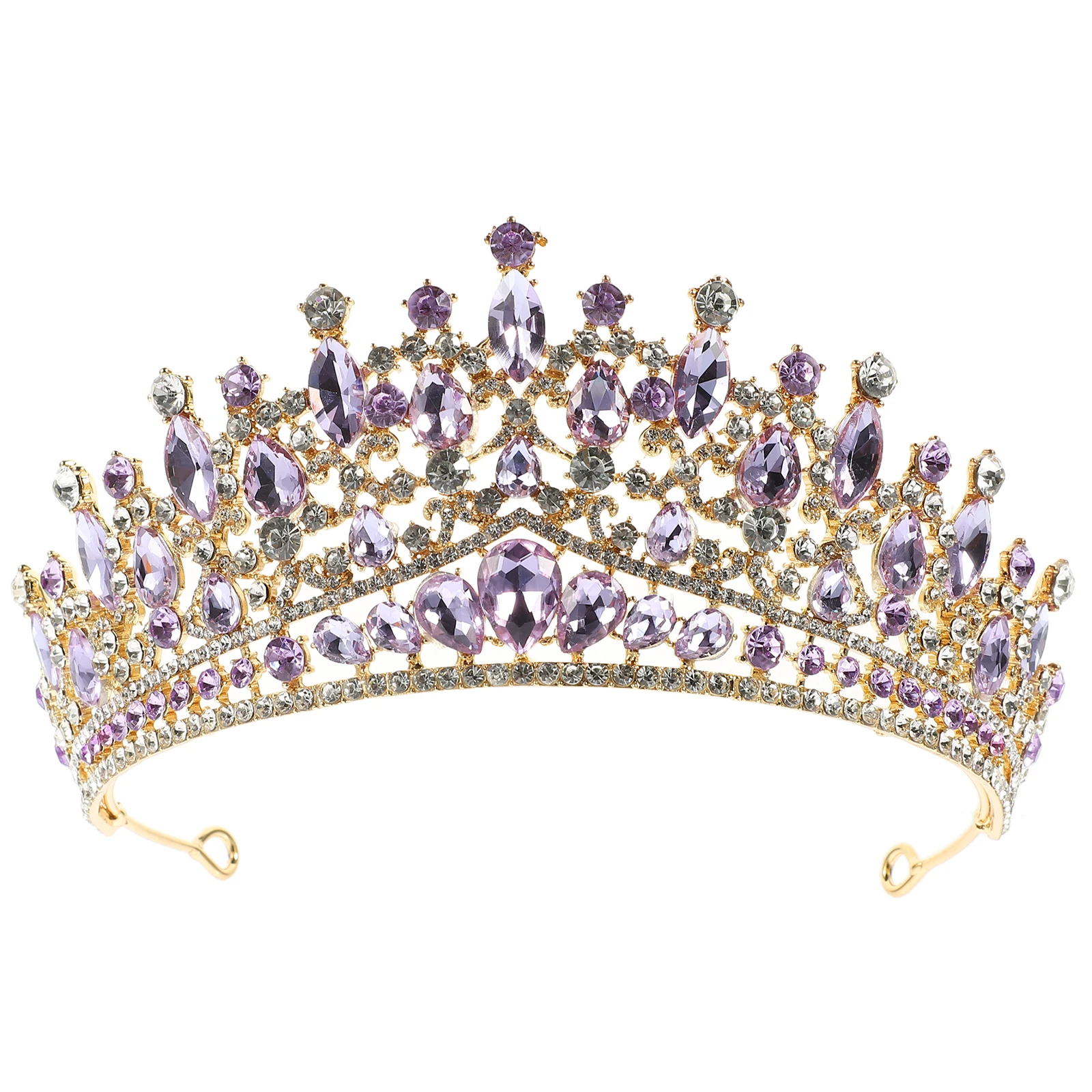 

Bride Crown Rhinestones Decorative Birthday Hair Accessories Party Headband for Women Wedding Crown for Women