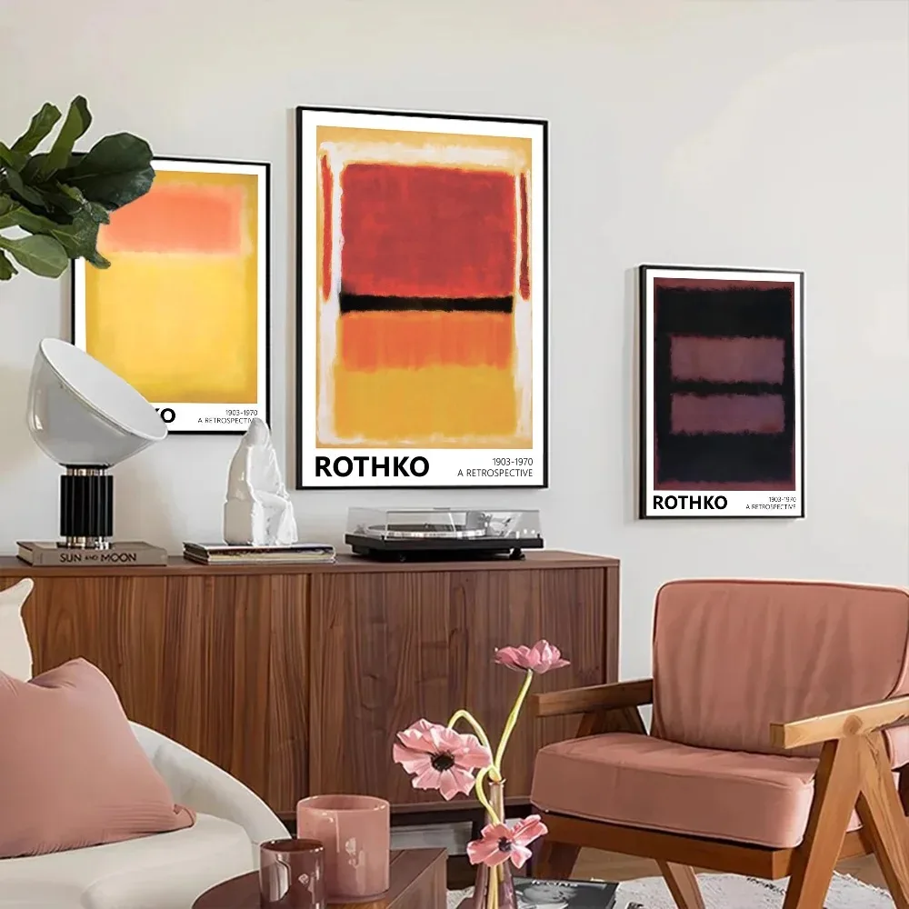 Mark Rothko Abstraktes Poster, hochwertige Drucke und Poster, HD-Qualität, Poster, Wandkunst, Gemälde, Studie, Heimdekoration, ohne Rahmen